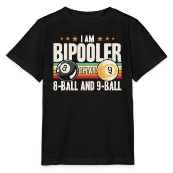 Billiard Gift Idea Billiard Player Pool Snooker - Stanley/Stella MINI CREATOR Kids’ T-Shirt - black - Front - Mikhail (115cm)