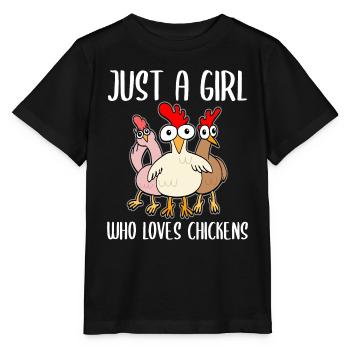 Drôles de poulets Amateurs de poulet disant cadeau - T-shirt bio MINI CREATOR Stanley/Stella Enfant - noir - Devant - Mikhail (115cm)