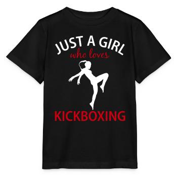 Kickboxerin Spruch Geschenk Damen Mädchen - Stanley/Stella Kinder T-Shirt MINI CREATOR  - Schwarz - Vorne - Mikhail (115cm)