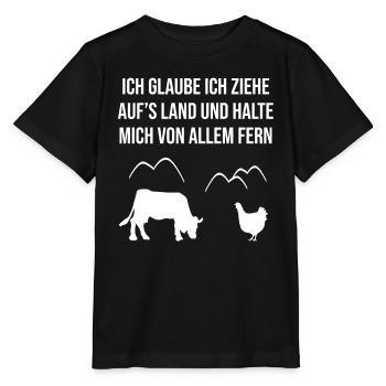 Landleben Ruhe Design - Stanley/Stella Kinder T-Shirt MINI CREATOR  - Schwarz - Vorne - Mikhail (115cm)
