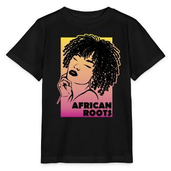 African Roots Stilvolles Erbe - Stanley/Stella Kinder T-Shirt MINI CREATOR  - Schwarz - Vorne - Mikhail (115cm)