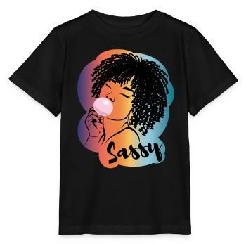 Sassy Chic avec Charme Afro - T-shirt bio MINI CREATOR Stanley/Stella Enfant - noir - Devant - Mikhail (115cm)