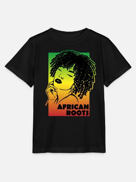 Kulturelles Erbe African Roots - Stanley/Stella Kinder T-Shirt MINI CREATOR - Schwarz