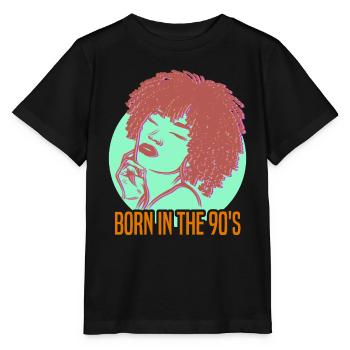 90s Birth Anniversary Icon Style-Conscious Cool - Stanley/Stella MINI CREATOR Kids’ T-Shirt - black - Front - Mikhail (115cm)