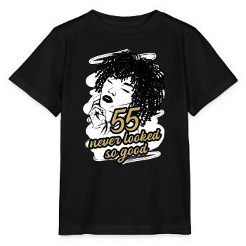55 and Magnificent Celebrations - Stanley/Stella MINI CREATOR Kids’ T-Shirt - black - Front - Mikhail (115cm)