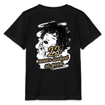 23 et Pure Glamour Célébrez avec style - T-shirt bio MINI CREATOR Stanley/Stella Enfant - noir - Devant - Mikhail (115cm)