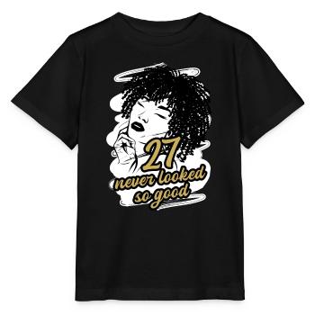 27 et Pure Glamour célèbrent avec style - T-shirt bio MINI CREATOR Stanley/Stella Enfant - noir - Devant - Mikhail (115cm)