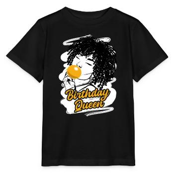 Vilaine diva d’anniversaire qui aime faire la fête - T-shirt bio MINI CREATOR Stanley/Stella Enfant - noir - Devant - Mikhail (115cm)