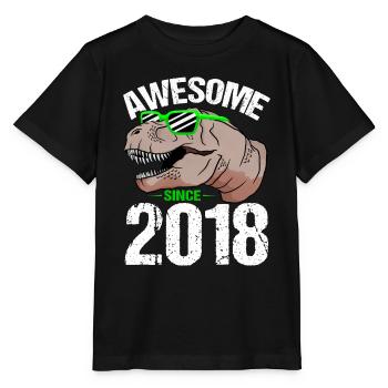 T-Rex Hurleur depuis 2018 cadeau - T-shirt bio MINI CREATOR Stanley/Stella Enfant - noir - Devant - Mikhail (115cm)