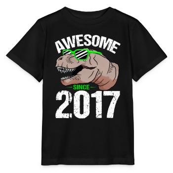La légende du T-Rex est à succès depuis 2017 - T-shirt bio MINI CREATOR Stanley/Stella Enfant - noir - Devant - Mikhail (115cm)
