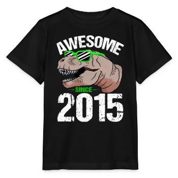T-Rex Cool Inoubliable depuis 2015 - T-shirt bio MINI CREATOR Stanley/Stella Enfant - noir - Devant - Mikhail (115cm)