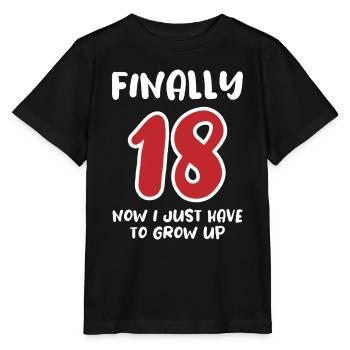 Officiellement adulte - et maintenant ? - T-shirt bio MINI CREATOR Stanley/Stella Enfant - noir - Devant - Mikhail (115cm)