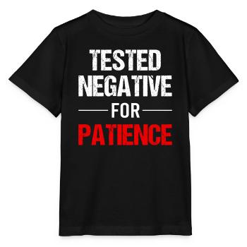 La patience - une vertu de force - T-shirt bio MINI CREATOR Stanley/Stella Enfant - noir - Devant - Mikhail (115cm)