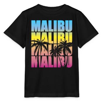 Malibu Sommer Vibes Tropenflair - Stanley/Stella Kinder T-Shirt MINI CREATOR  - Schwarz - Vorne - Mikhail (115cm)