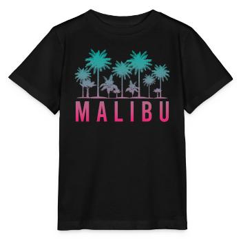 Malibu Palmen Silhouette Sommerflair - Stanley/Stella Kinder T-Shirt MINI CREATOR  - Schwarz - Vorne - Mikhail (115cm)