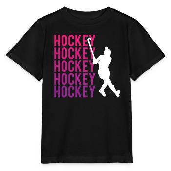 Ice Hockey Passion Power Team Spirit - Stanley/Stella MINI CREATOR Kids’ T-Shirt - black - Front - Mikhail (115cm)