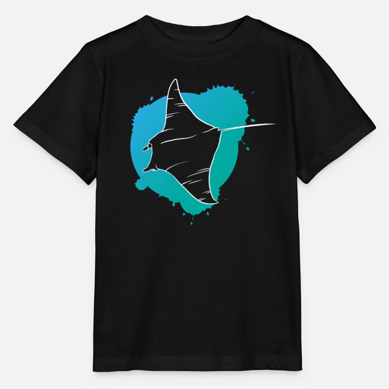 Rochen im Riff Ozeanischer Geist Geschenk - Stanley/Stella Kinder T-Shirt MINI CREATOR  - Schwarz