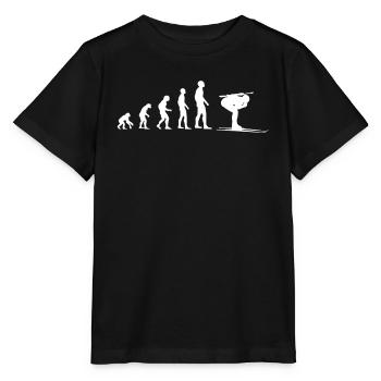 Evolution Biathlon-Athlet - Stanley/Stella Kinder T-Shirt MINI CREATOR  - Schwarz - Vorne - Mikhail (115cm)