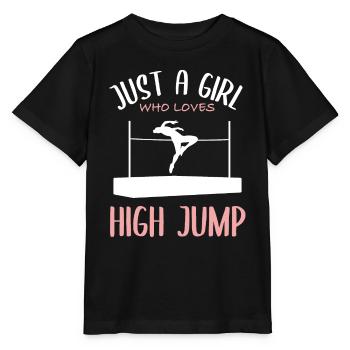 Fille Aime La Passion Du Saut En Hauteur - T-shirt bio MINI CREATOR Stanley/Stella Enfant - noir - Devant - Mikhail (115cm)