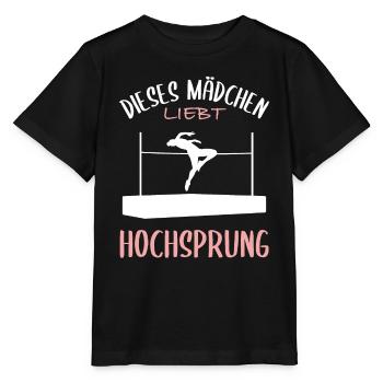 Girl Loves High Jump Passion - Stanley/Stella MINI CREATOR Kids’ T-Shirt - black - Front - Mikhail (115cm)