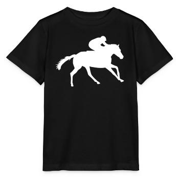 Galopprennen - Adrenalin pur - Stanley/Stella Kinder T-Shirt MINI CREATOR  - Schwarz - Vorne - Mikhail (115cm)