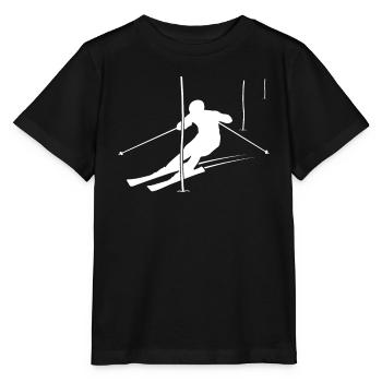 Slalom Champion Gift - Stanley/Stella MINI CREATOR Kids’ T-Shirt - black - Front - Mikhail (115cm)