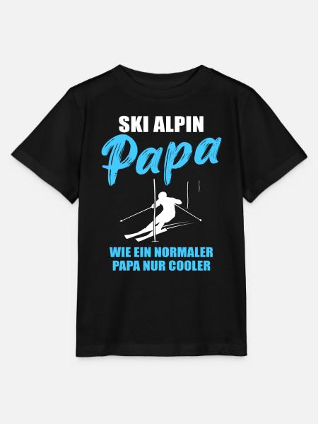Alpiner Ski-Papa Geschenk - Stanley/Stella Kinder T-Shirt MINI CREATOR - Schwarz