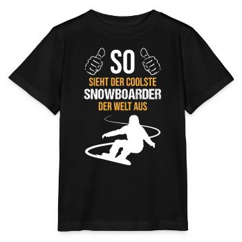 Top Snowboarders – World's Best - Stanley/Stella MINI CREATOR Kids’ T-Shirt - black - Front - Mikhail (115cm)