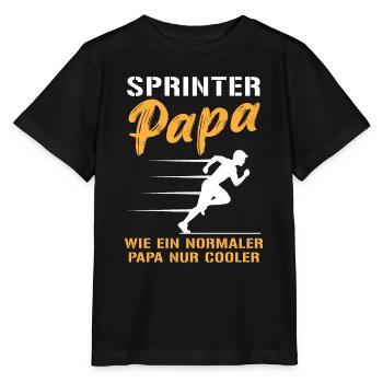 Cool Sprinter Papa Fast Lane - T-shirt bio MINI CREATOR Stanley/Stella Enfant - noir - Devant - Mikhail (115cm)