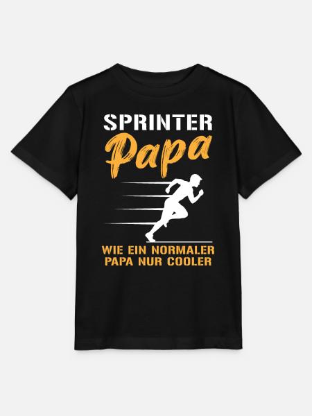 Cool Sprinter Papa Überholspur - Stanley/Stella Kinder T-Shirt MINI CREATOR - Schwarz
