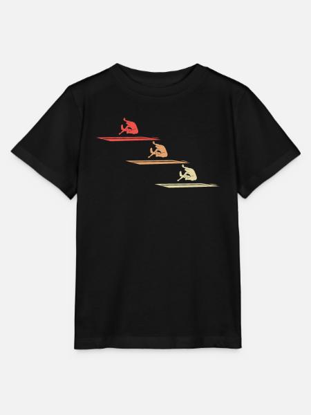 Weitsprung Athletik Dynamik Geschenk - Stanley/Stella Kinder T-Shirt MINI CREATOR - Schwarz
