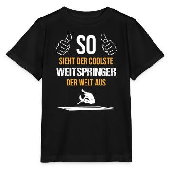Weltbester Weitspringer Coolness Geschenk - Stanley/Stella Kinder T-Shirt MINI CREATOR  - Schwarz - Vorne - Mikhail (115cm)