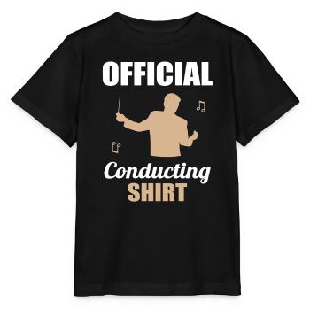 Chemise de direction officielle - cadeau pour les maestros - T-shirt bio MINI CREATOR Stanley/Stella Enfant - noir - Devant - Mikhail (115cm)