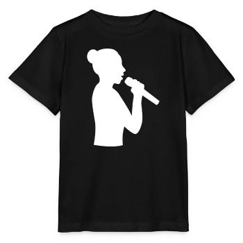 Voix forte Chanteur puissant - T-shirt bio MINI CREATOR Stanley/Stella Enfant - noir - Devant - Mikhail (115cm)