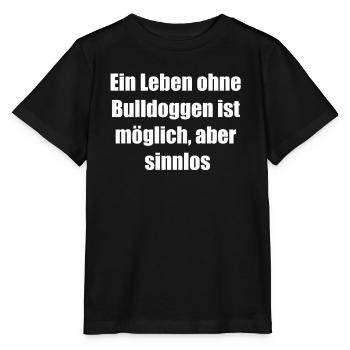Bulldogs are my lucky charms - Stanley/Stella MINI CREATOR Kids’ T-Shirt - black - Front - Mikhail (115cm)