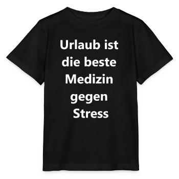 Sommerurlaub Geschenk - Stanley/Stella Kinder T-Shirt MINI CREATOR  - Schwarz - Vorne - Mikhail (115cm)