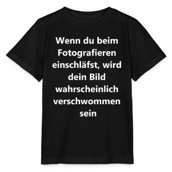 Cadeau Souvenirs flous - T-shirt bio MINI CREATOR Stanley/Stella Enfant - noir - Devant - Mikhail (115cm)