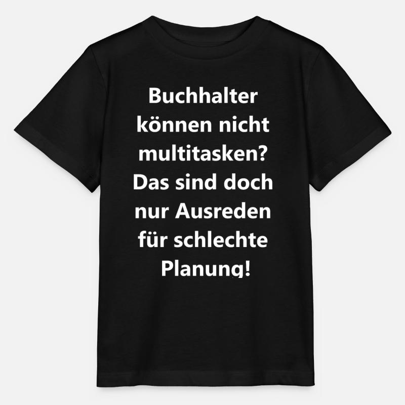 Cadeau multitâche comptable - T-shirt bio MINI CREATOR Stanley/Stella Enfant - noir