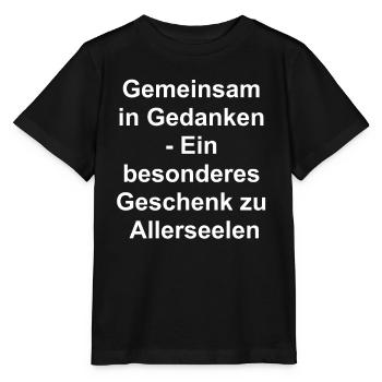 Familienfoto auf Leinwand - Allerseelengeschenk - Stanley/Stella Kinder T-Shirt MINI CREATOR  - Schwarz - Vorne - Mikhail (115cm)
