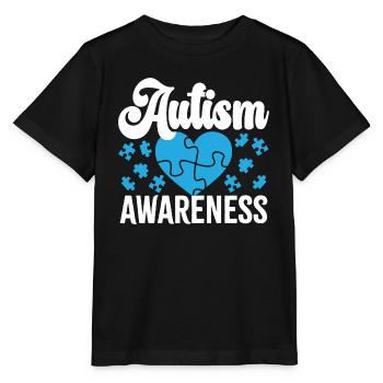 Autism Awareness - Stanley/Stella MINI CREATOR Kids’ T-Shirt - black - Front - Mikhail (115cm)