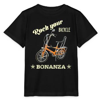 Bonanza Bike Bicycle Rock votre - T-shirt bio MINI CREATOR Stanley/Stella Enfant - noir - Devant - Mikhail (115cm)