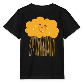 Nuage amusant - T-shirt bio MINI CREATOR Stanley/Stella Enfant - noir - Devant - Mikhail (115cm)