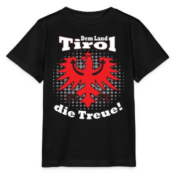 Dem Land Tirol die Treue Tirol Shirt - Stanley/Stella Kinder T-Shirt MINI CREATOR  - Schwarz - Vorne - Mikhail (115cm)