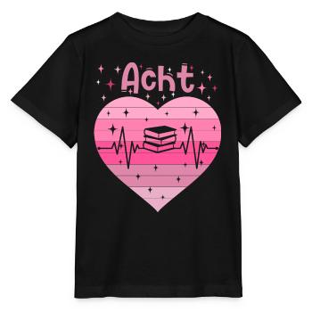 8. Geburtstag Lesen Bücher Buch Mädchen Tochter - Stanley/Stella Kinder T-Shirt MINI CREATOR  - Schwarz - Vorne - Mikhail (115cm)