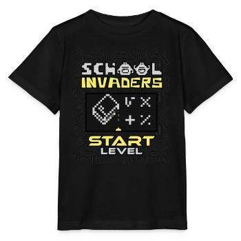 School Invaders - École et Rentrée des Classes - T-shirt bio MINI CREATOR Stanley/Stella Enfant - noir - Devant - Mikhail (115cm)