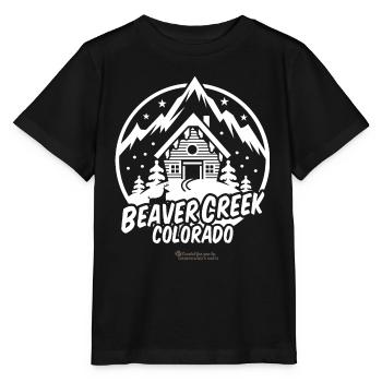 Beaver Creek Colorado Skigebiet - Stanley/Stella Kinder T-Shirt MINI CREATOR  - Schwarz - Vorne - Mikhail (115cm)
