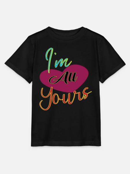 I´m all yours - Stanley/Stella Kinder T-Shirt MINI CREATOR  - Schwarz