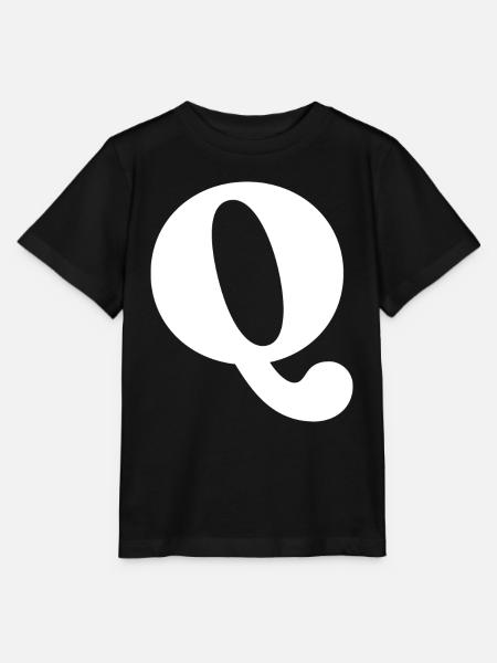 Buchstabe q - Stanley/Stella Kinder T-Shirt MINI CREATOR  - Schwarz