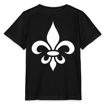 Logo de la fleur de lys du roi - T-shirt bio MINI CREATOR Stanley/Stella Enfant - noir - Devant - Mikhail (115cm)