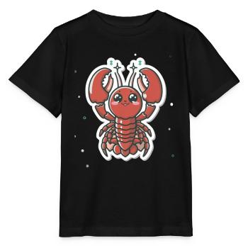 Lobster Lover - Stanley/Stella MINI CREATOR Kids’ T-Shirt - black - Front - Mikhail (115cm)